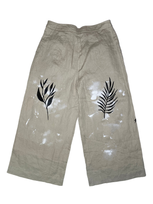 painted linen pants