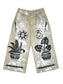 painted linen pants